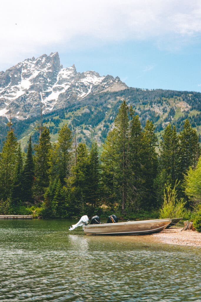 boat tour in grand tetons national park