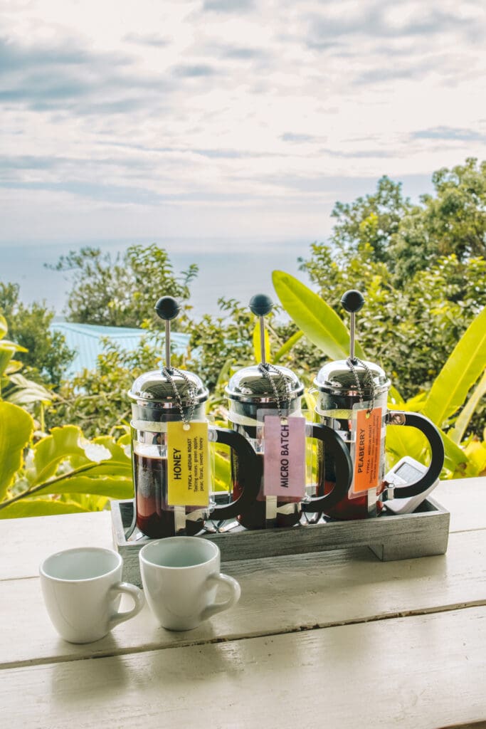 Local coffee shop Big Island Hawaii travel guide