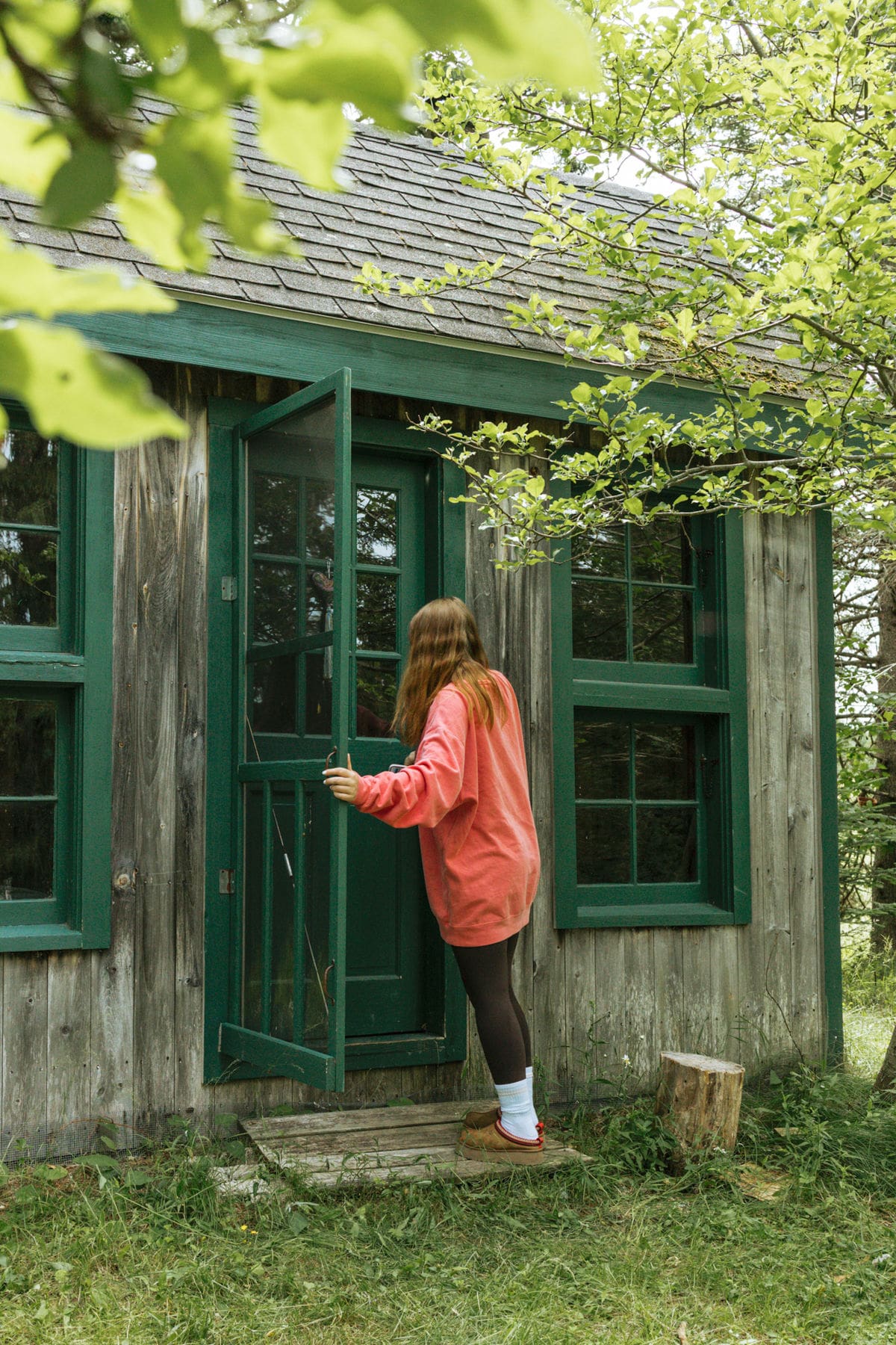 tiny house rental in maine photographed by philadelphia rental photography