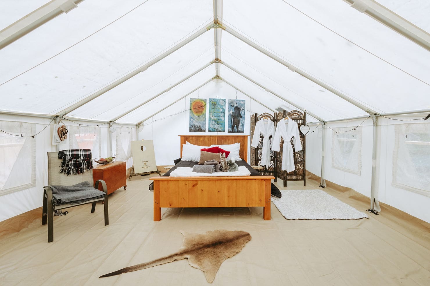 best glamping tent site in vermont - bonnie doon manor 