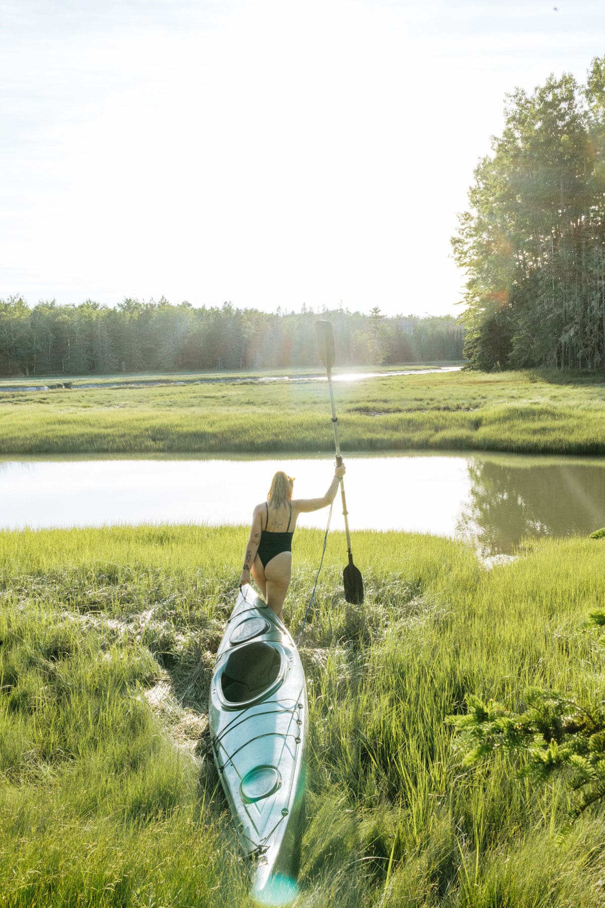unique writers cabin rental in maine with kayaks