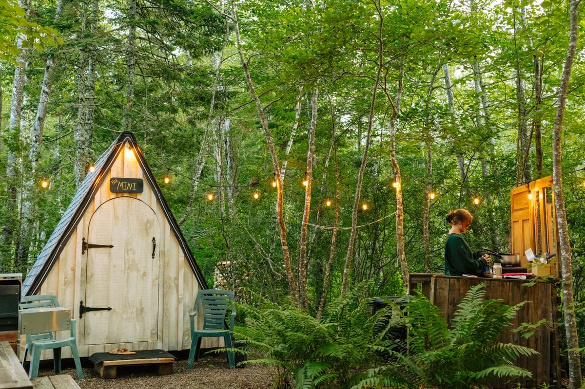 lake side a frame cabin rental in maine