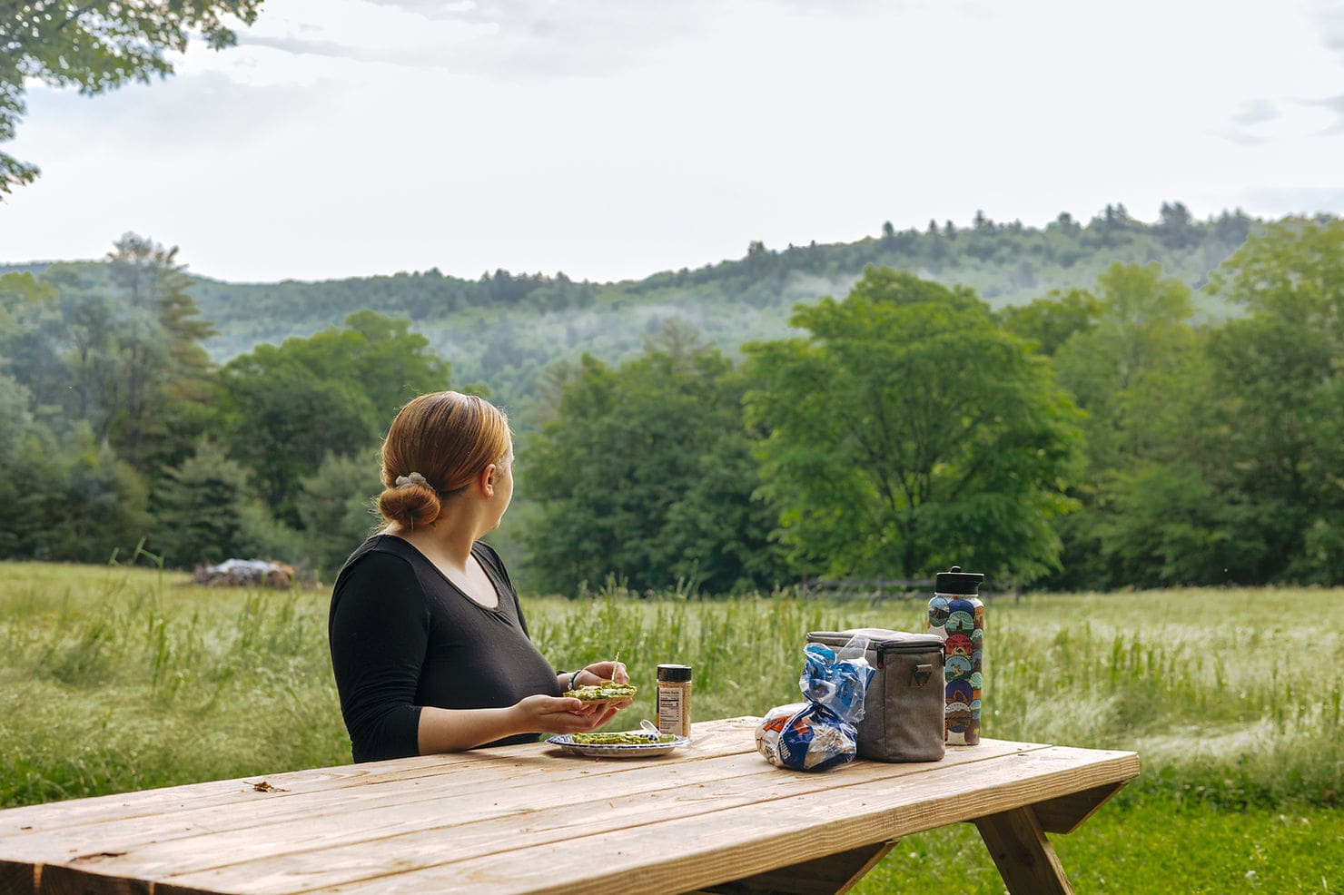 hill top campsite in southern vermont