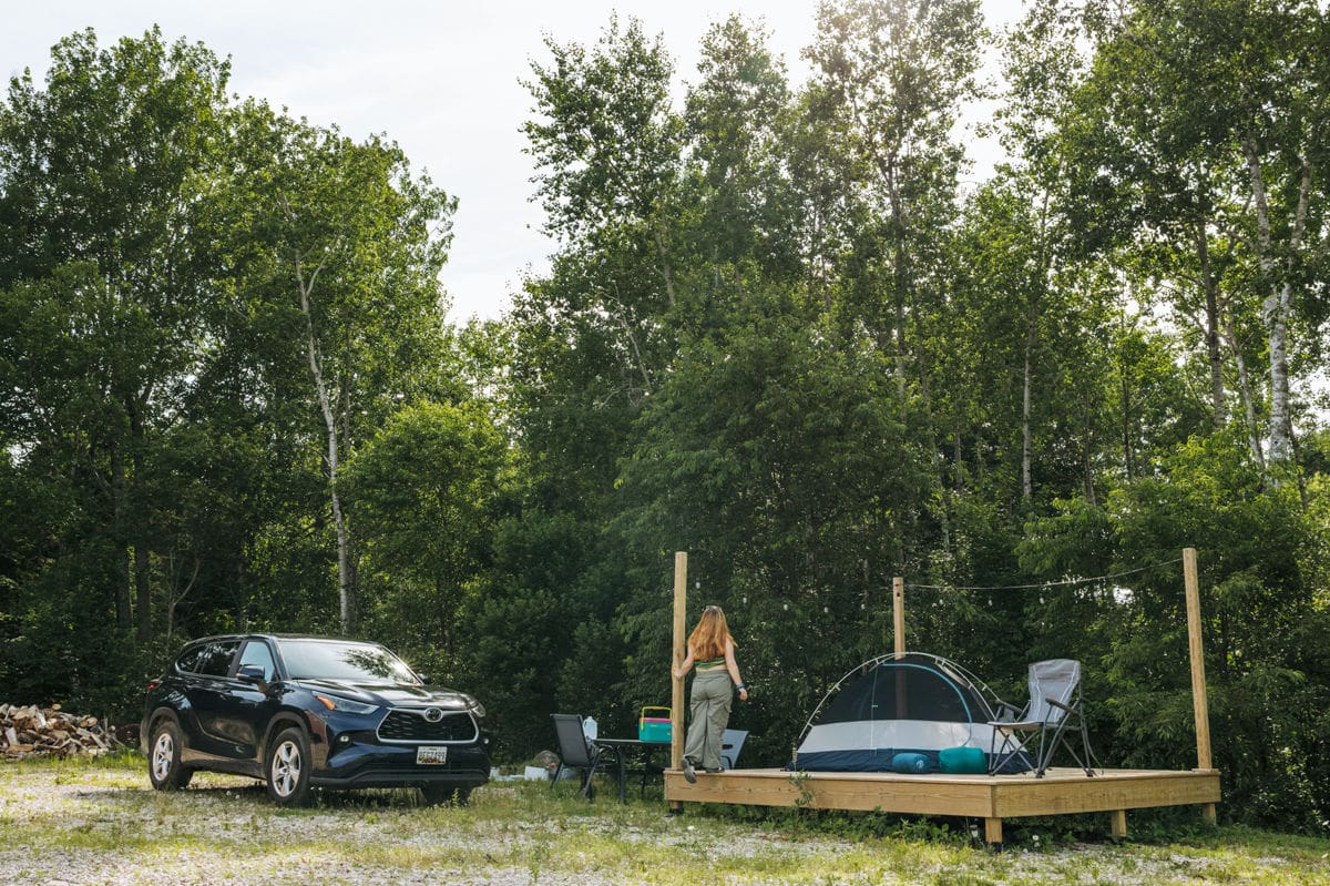 camping with ammenities in maine - hipcamp