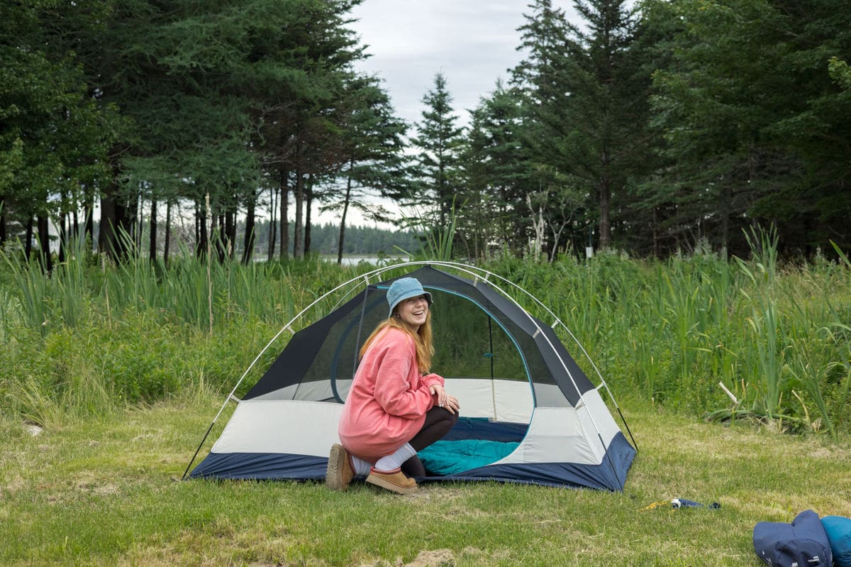 island beach camping in bar harbor maine