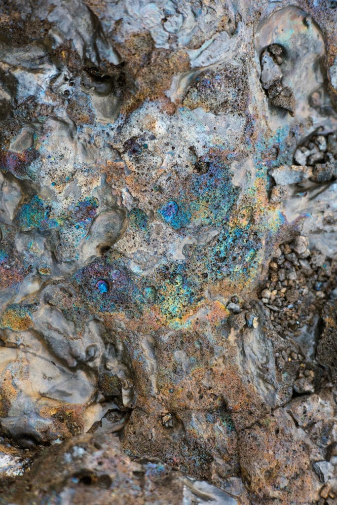 Lava rock texture detail Big Island Hawaii